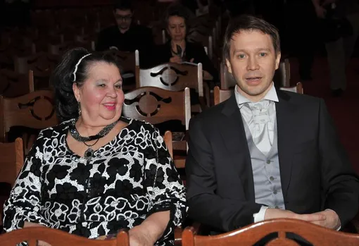 Евгений Миронов с мамой
