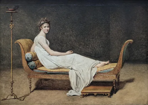 Картина французского художника Жака Луи Давида «Портрет мадам Рекамье»