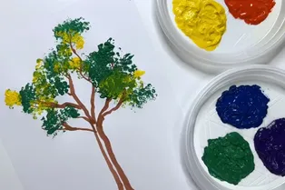 Рисунки красками без кисточек: креативные способы для юных художников