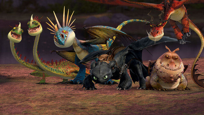 Как приручить дракона (How to Train Your Dragon), мультфильмы для детей список лучших