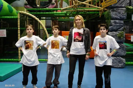 Мария Болтнева фото с сыновьями