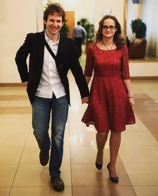 Яна Сексте и Дмитрий Марин в день свадьбы в 2013 году