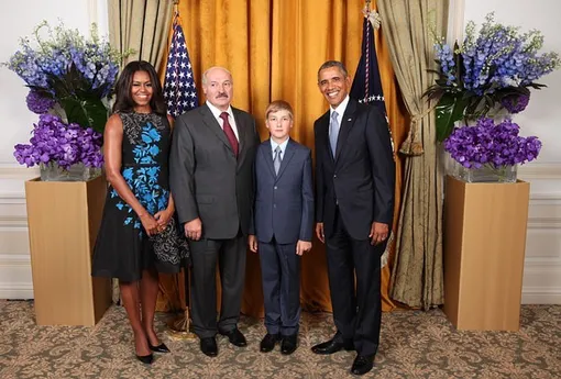Мишель Обама, Александр Лукашенко, Николай Лукашенко, Барак Обама
