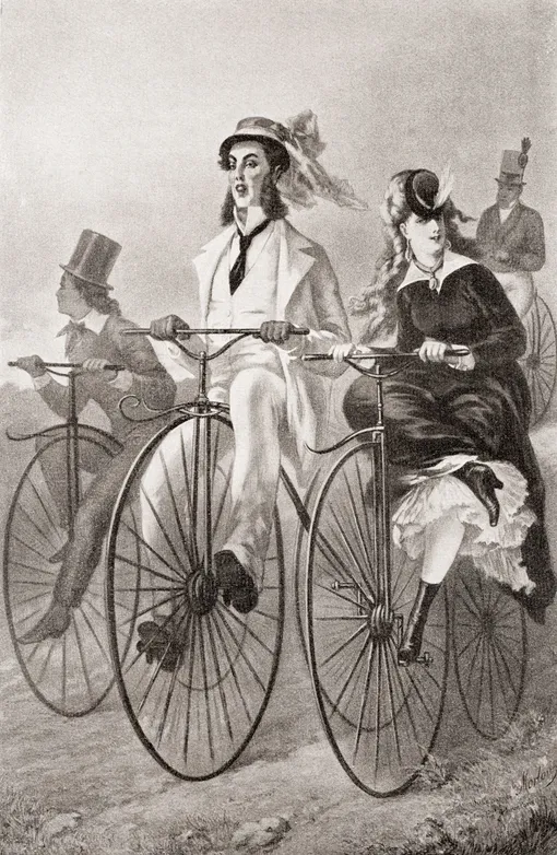 велосипедная прогулка 19-ый век