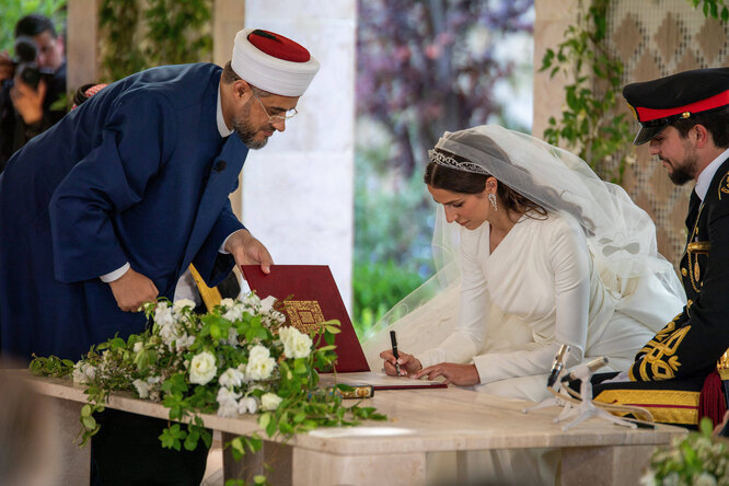свадьба принца Хусейна и Раджвы Аль-Саиф