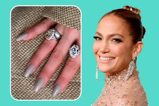 «Кашемировые» ногти: как легко повторить модный маникюр Дженнифер Лопес
