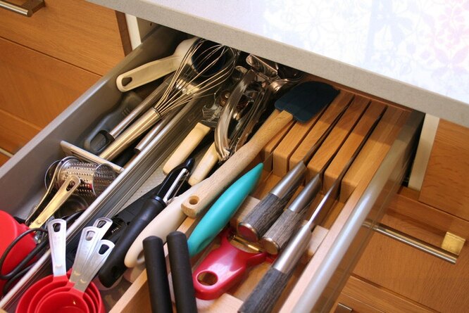 Как хранить кухонные вещи, чтобы всё было под рукой
