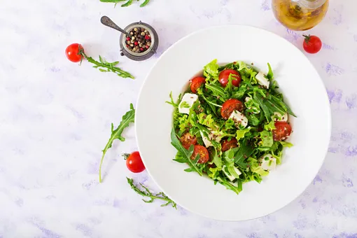 Греческий салат, меню средиземноморской диеты